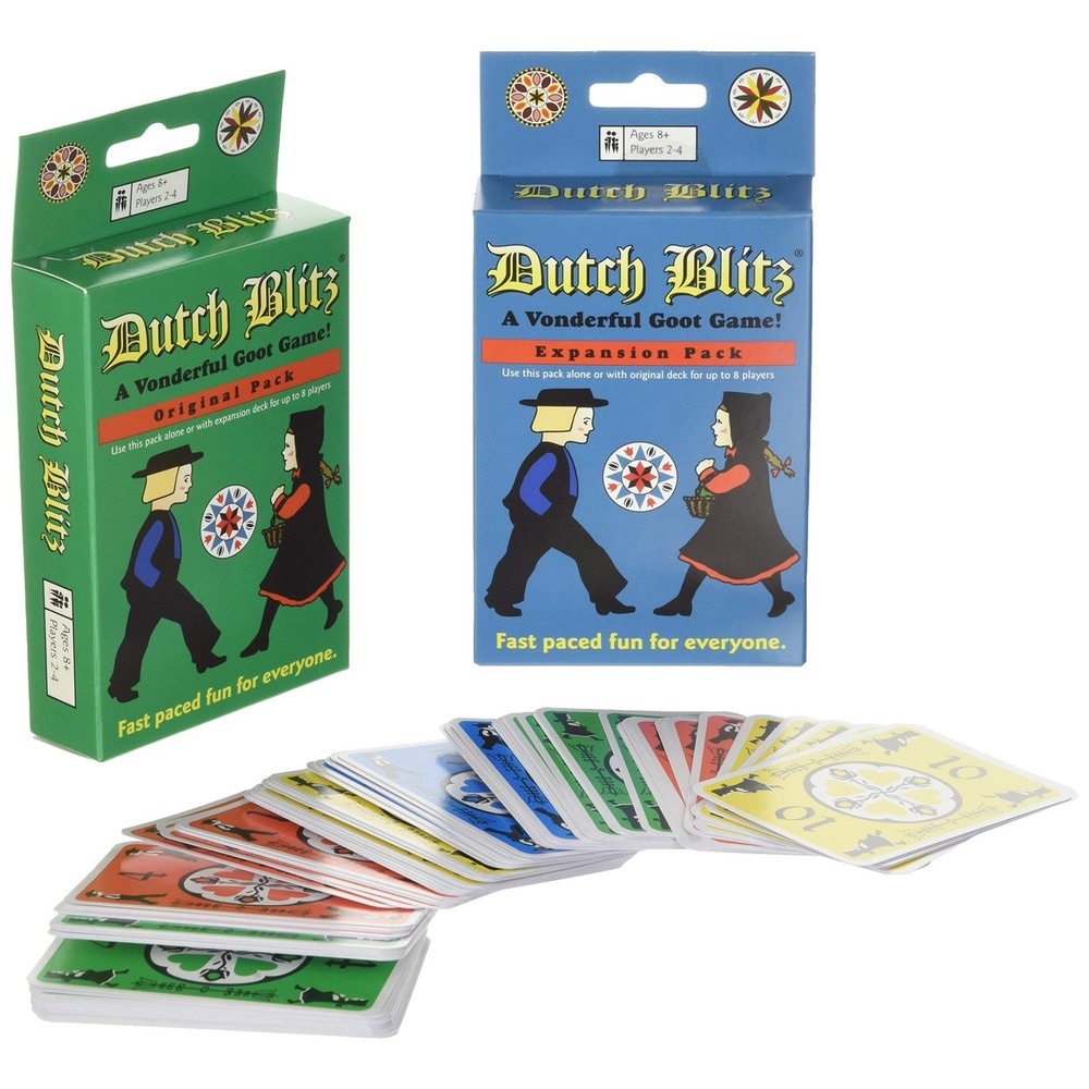 Dutch Blitz Card‎ Game Original + Expansion Pack New Fast Party Game